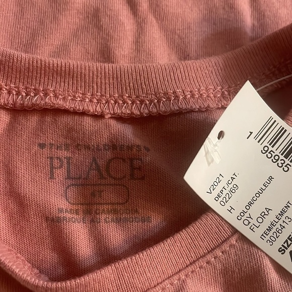 The children’s Place Tee girls short sleeve pink Daddys little princess top 4T - Picture 2 of 6